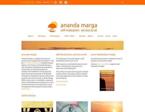 Ananda Marga: Meditation, Yoga and Social Service – Self-Realization and Service to All Ananda Marga: Meditation, Yoga and Social Service – Self-Realization and Service to All
