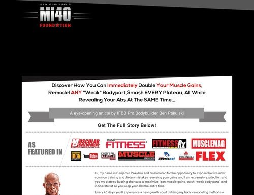 Ben Pakulksi’s MI40 – The Next Big Thing On Clickbank! Ben Pakulksi's MI40 - The Next Big Thing On Clickbank!