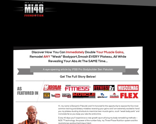 Ben Pakulksi’s MI40 – The Next Big Thing On Clickbank! Ben Pakulksi's MI40 - The Next Big Thing On Clickbank!