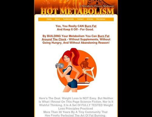 Hot Metabolism – Increase your metabolism to burn fat. Hot Metabolism - Increase your metabolism to burn fat.