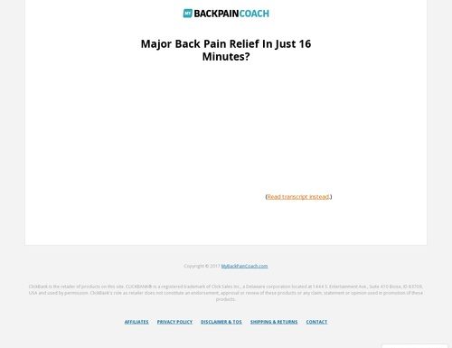 How I Finally Relieved My Back Pain After 10 Years… How I Finally Relieved My Back Pain After 10 Years…