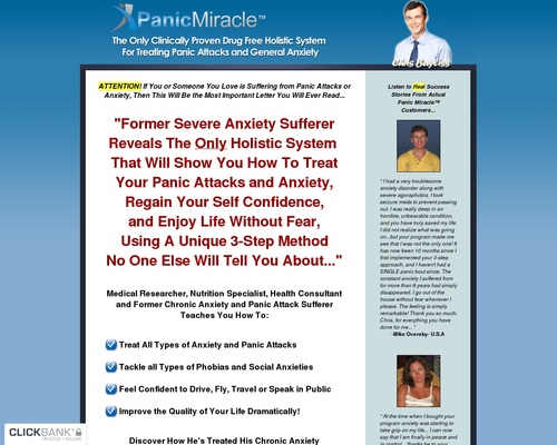Panic Miracle ™: Top Panic Attacks & Anxiety Offer on Clickbank! Panic Miracle™ - OFFICIAL WEBSITE - Stop Panic Attacks and Anxiety Holistically