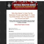 Article Master Series V3 Article Master Series V3