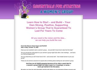 Essentials for Starting a Women’s Group Essentials for Starting a Women's Group