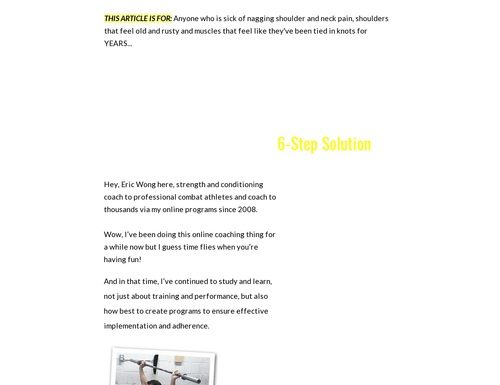 Programs to Help Active People Eliminate Pain and Improve Mobility Programs to Help Active People Eliminate Pain and Improve Mobility